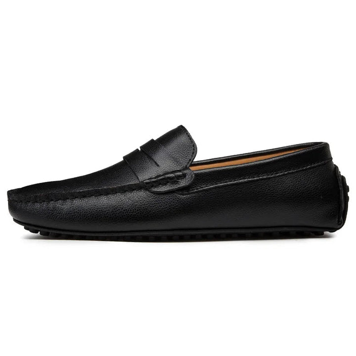 Läder sommar loafers