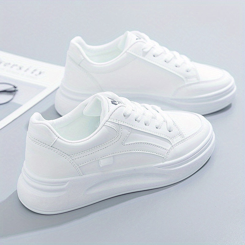 Stilrena vita sneakers med lätt komfort