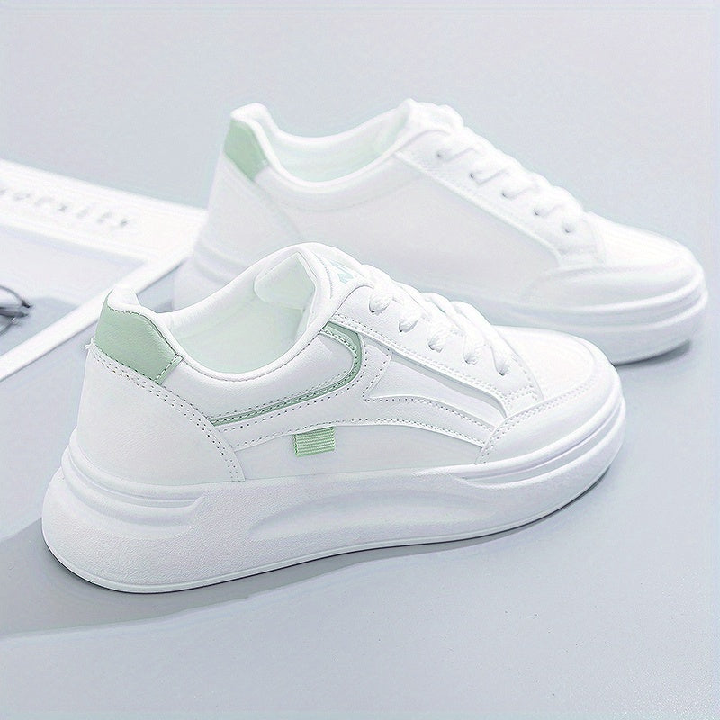 Stilrena vita sneakers med lätt komfort