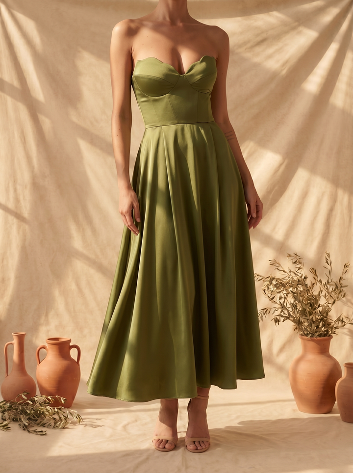 Milja | Stilig Off-Shoulder Midiklänning