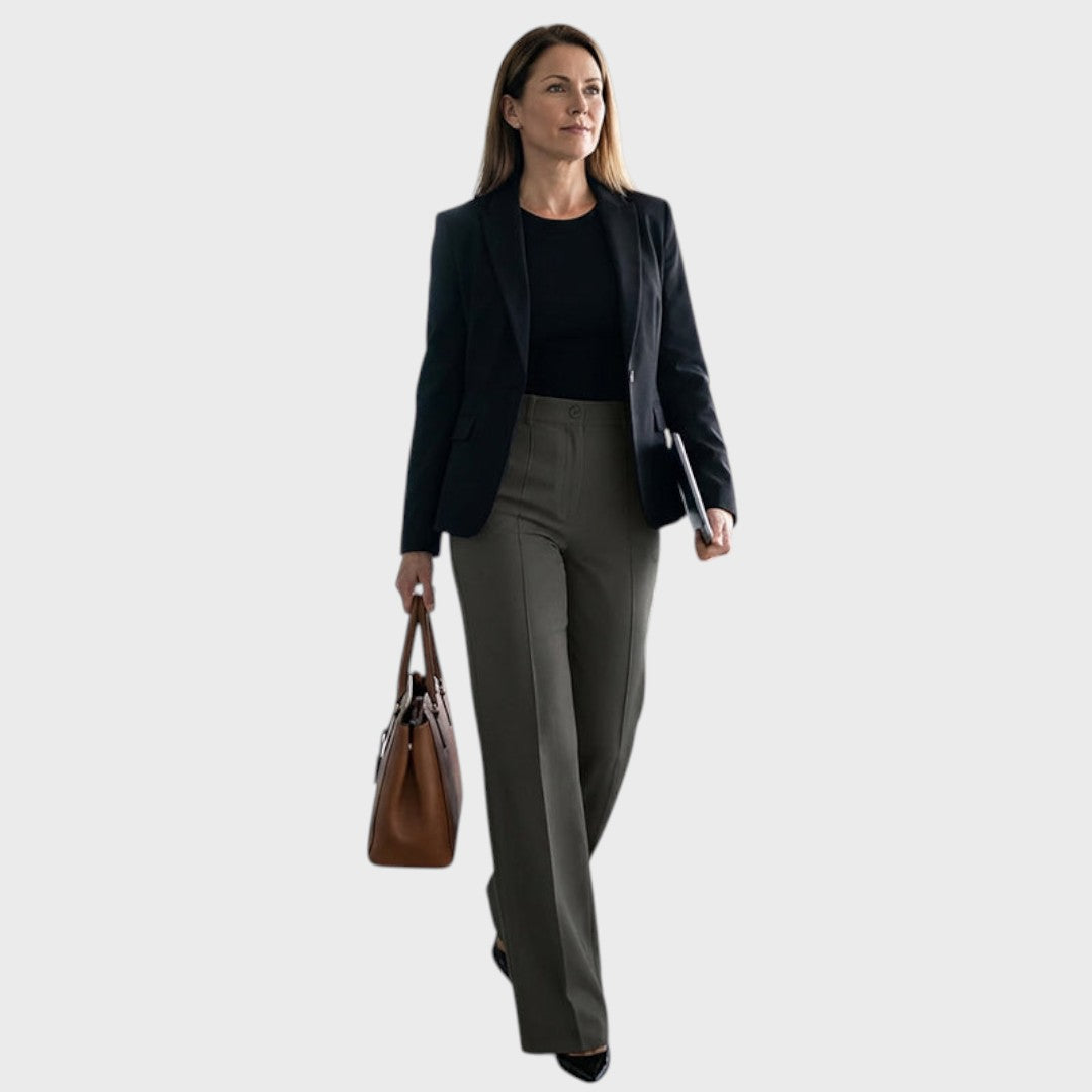 Karolína - Eleganta högmidjade byxor